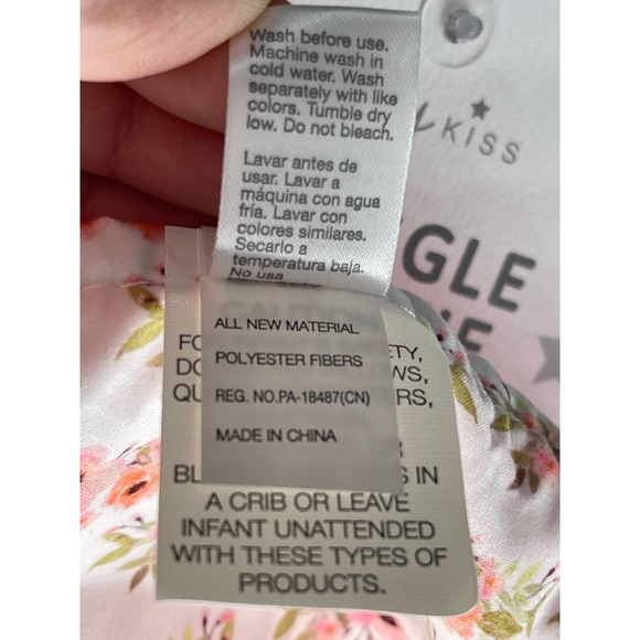 New Baby Snuggle Pink Blankie lovey Gray Elephant With Rattle sound* - Picture 8 of 12